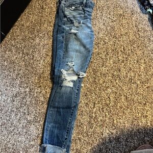 Buckle Black Distressed Blue Jeans Skinny